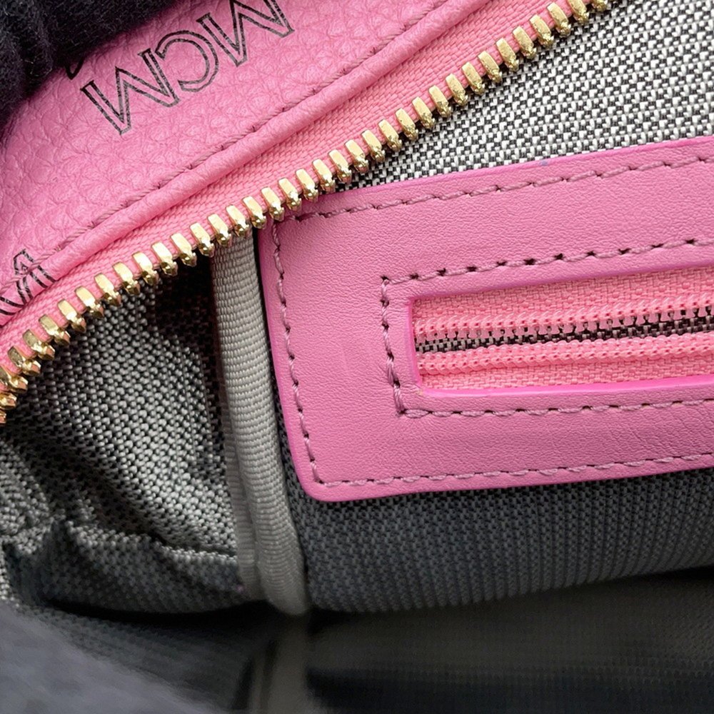 MCM Pink Leather Backpack - Picture 8 of 15